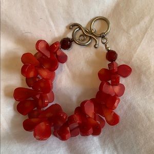 Zenia Lis Red Coral Bracelet